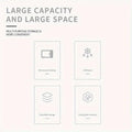 Transparent Fridge Storage Containers with Lids, Pack of 8 - view 4