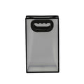 Transparent Frosted PVC Gift Tote Bags - Black, 12 x 22 x 10 cm, Pack of 25