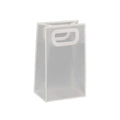Transparent Frosted PVC Gift Tote Bags - Black, 12 x 22 x 10 cm, Pack of 25 - view 5