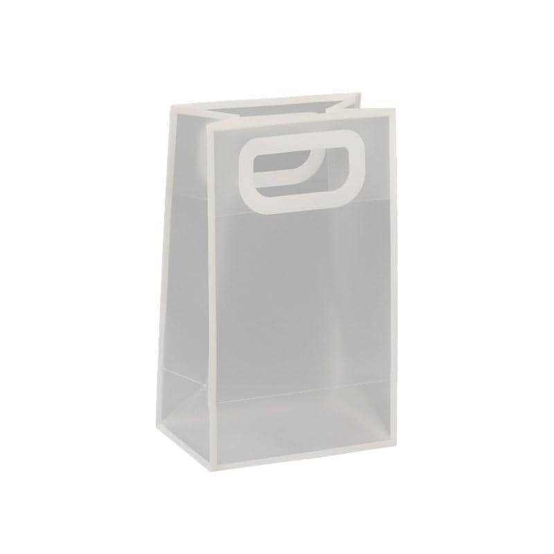 Transparent Frosted PVC Gift Tote Bags - Black, 12 x 22 x 10 cm, Pack of 25 - view 5