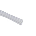 Transparent H Shape Silicone Door Seal Strip - 1 cm x 100 cm