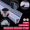Transparent H Shape Silicone Door Seal Strip - 1 cm x 100 cm - view 2