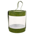 Transparent Hug Bucket Gift Boxes with Handle, Pack of 10 Dessert and Candy Boxes - Green