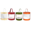 Transparent Hug Bucket Gift Boxes with Handle, Pack of 10 Dessert and Candy Boxes - Green - view 3
