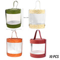 Transparent Hug Bucket Gift Boxes with Handle, Pack of 10 Dessert and Candy Boxes - Red - view 4