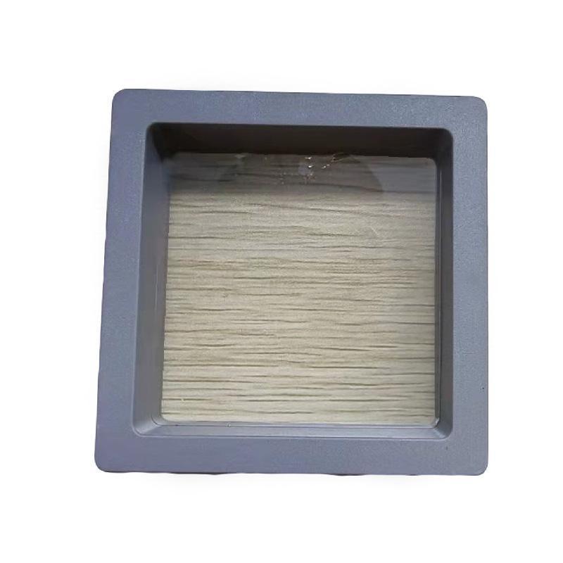 Transparent Jewellery Storage Boxes with PE Film, Pack of 10 - Grey, 11 x 11 x 2 cm