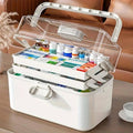 Transparent Multi-Layer First Aid and Pill Storage Box Organiser - view 4