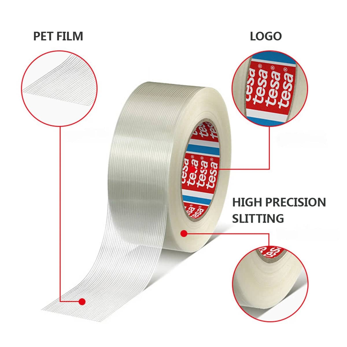 Transparent Packing Tape 2.5 cm x 50 m High Tack Abrasion Scratch Resistant - view 4