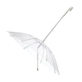 Transparent Pet Umbrella with Dog Leash, 30 Inch (77 cm) Diameter - view 2