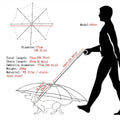 Transparent Pet Umbrella with Dog Leash, 30 Inch (77 cm) Diameter - view 3