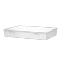 Transparent Plastic A4 File Box with Flip Lid, Dustproof Document Organiser - view 2