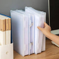 Transparent Plastic A4 File Box with Flip Lid, Dustproof Document Organiser - view 4