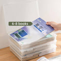 Transparent Plastic A4 File Box with Flip Lid, Dustproof Document Organiser - view 5