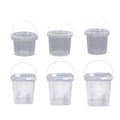 Transparent Plastic Bucket with Lid and Handle, Pack of 20 - Square 1000ml - view 3