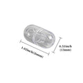 Transparent Plastic Capsule Storage Boxes for DIY Crafts, Pack of 100 - view 3