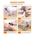 Transparent Plastic Capsule Storage Boxes for DIY Crafts, Pack of 100 - view 5