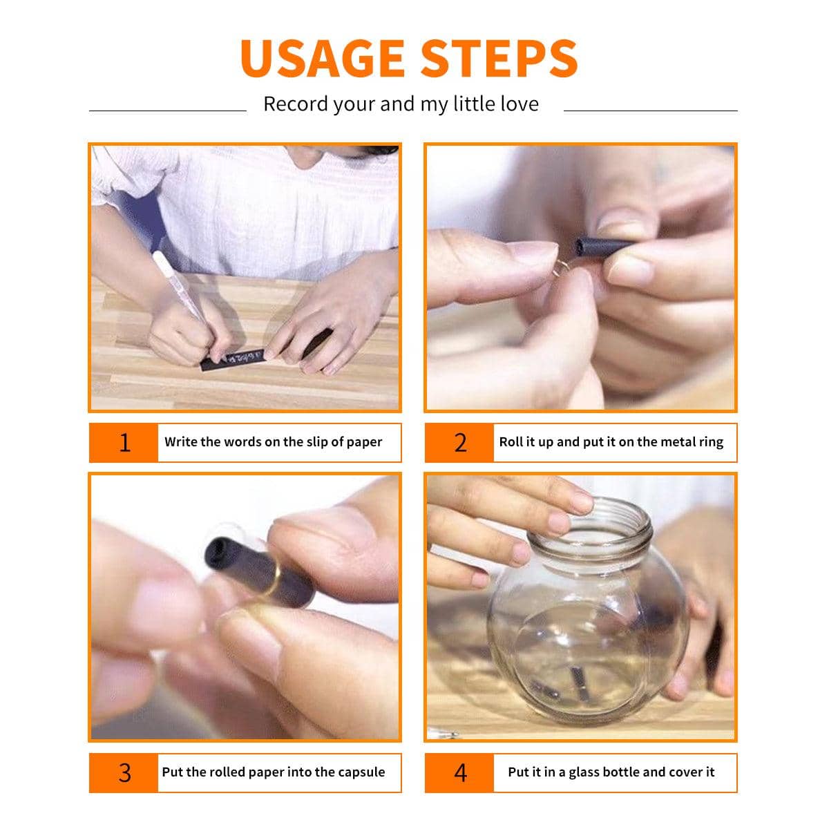 Transparent Plastic Capsule Storage Boxes for DIY Crafts, Pack of 100 - view 5