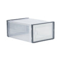 Transparent Plastic Stackable Shoe Box Storage Organiser, Pack of 12 - view 2