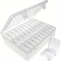 Transparent Plastic Storage Box Organiser Set - 31 Pieces - view 2