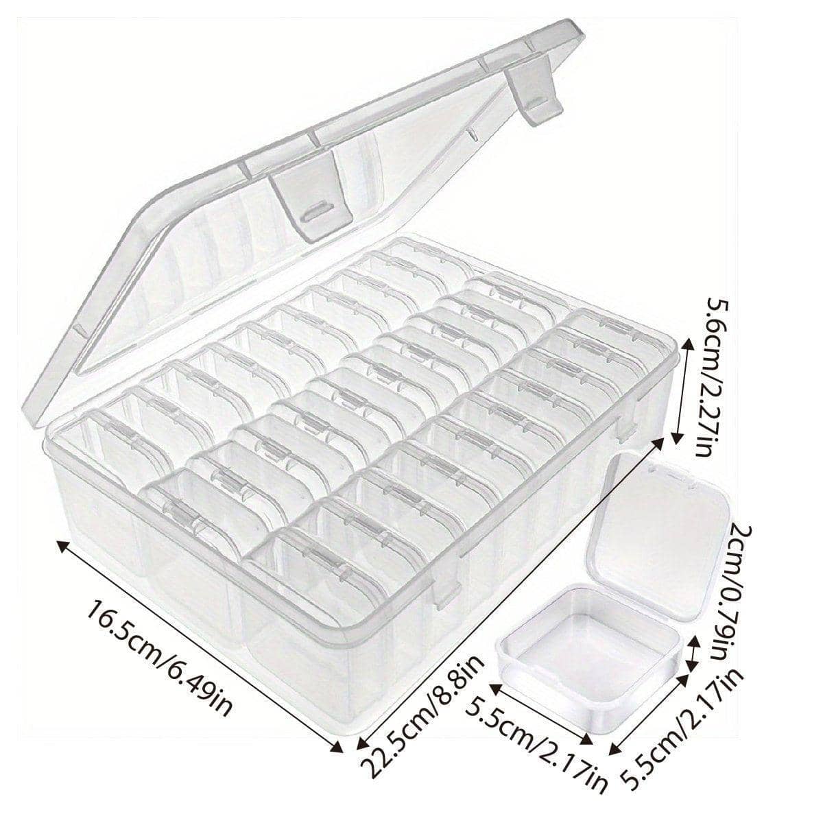 Transparent Plastic Storage Box Organiser Set - 31 Pieces - view 3