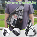 Transparent PVC Waterproof Crossbody Bag, Clear Shoulder Bag for Concerts and Travel