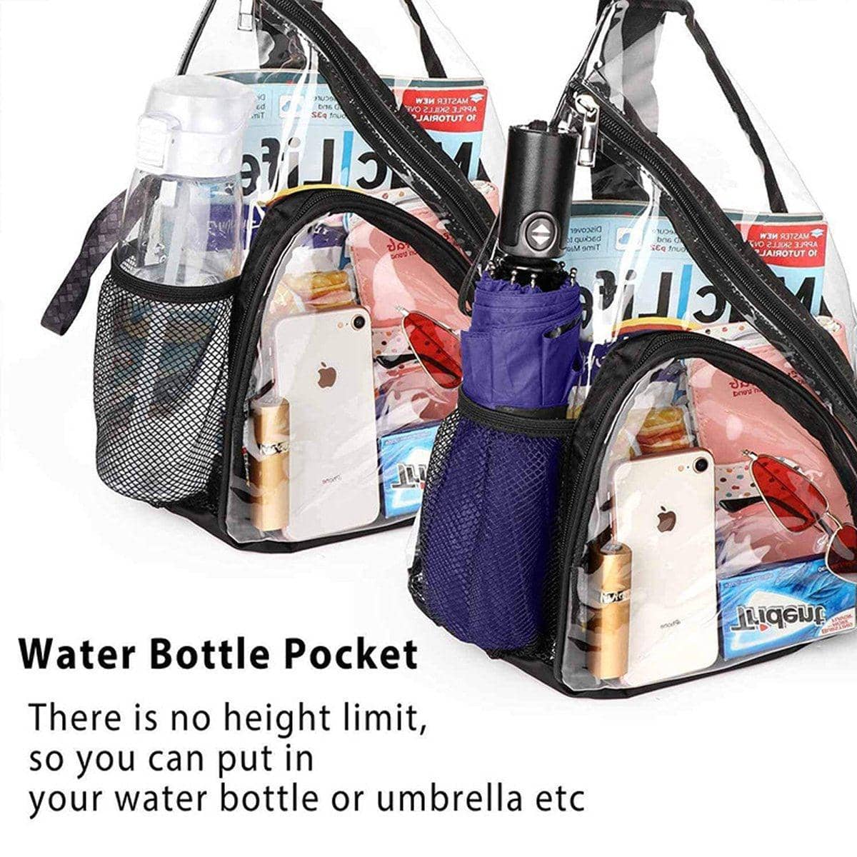 Transparent PVC Waterproof Crossbody Bag, Clear Shoulder Bag for Concerts and Travel - view 5