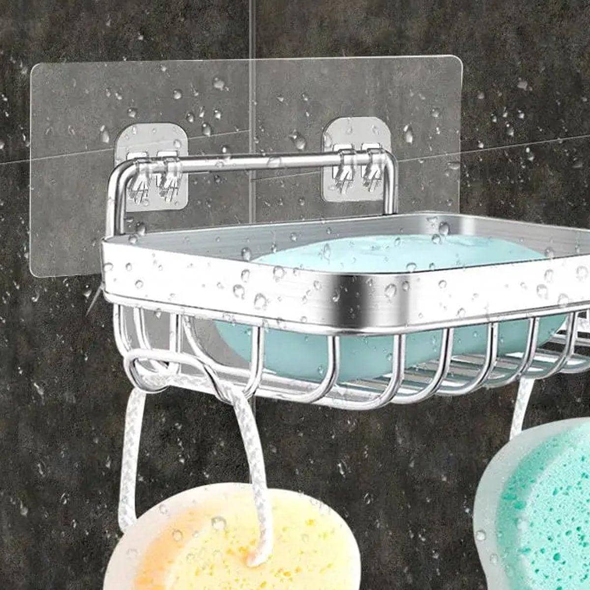 Transparent Seamless No-Drill Bathroom Wall Hooks, Pack of 12 - view 4