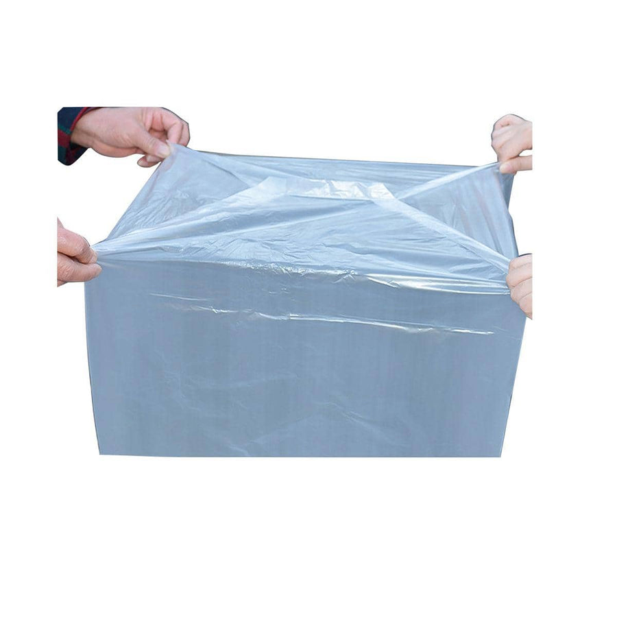 Transparent Square-Bottom Carton Liner Bags, Pack of 50 - 40 x 30 x 55 cm