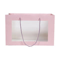 Transparent Window Gift Bags, Pack of 10 - Pink