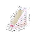 Transparent Window Sandwich Boxes Disposable Food Safe Leakproof, Pack of 100 - White Icon Print - view 4