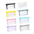 Transparent Zipper Pencil Case Pouches, Pack of 2 - Mint Green - view 3