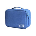 Travel Cable Organiser Bag for Chargers and Electronic Accessories - Blue