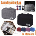 Travel Cable Organiser Bag for Chargers and Electronic Accessories - Navy - view 2