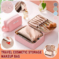 Travel Makeup Bag Toiletry Organiser - Grey, Small (16.7 x 7 x 11 cm) - view 2