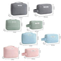 Travel Makeup Bag Toiletry Organiser - Light Blue, Small (16.7 x 7 x 11 cm) - view 5