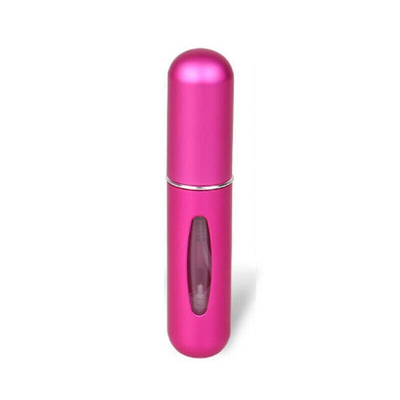 Travel Mini Refillable Perfume Atomiser Spray Bottle 5ml - Rose Red