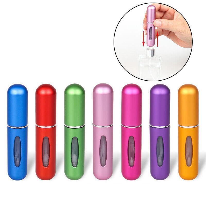 Travel Mini Refillable Perfume Atomiser Spray Bottle 5ml - Rose Red - view 8