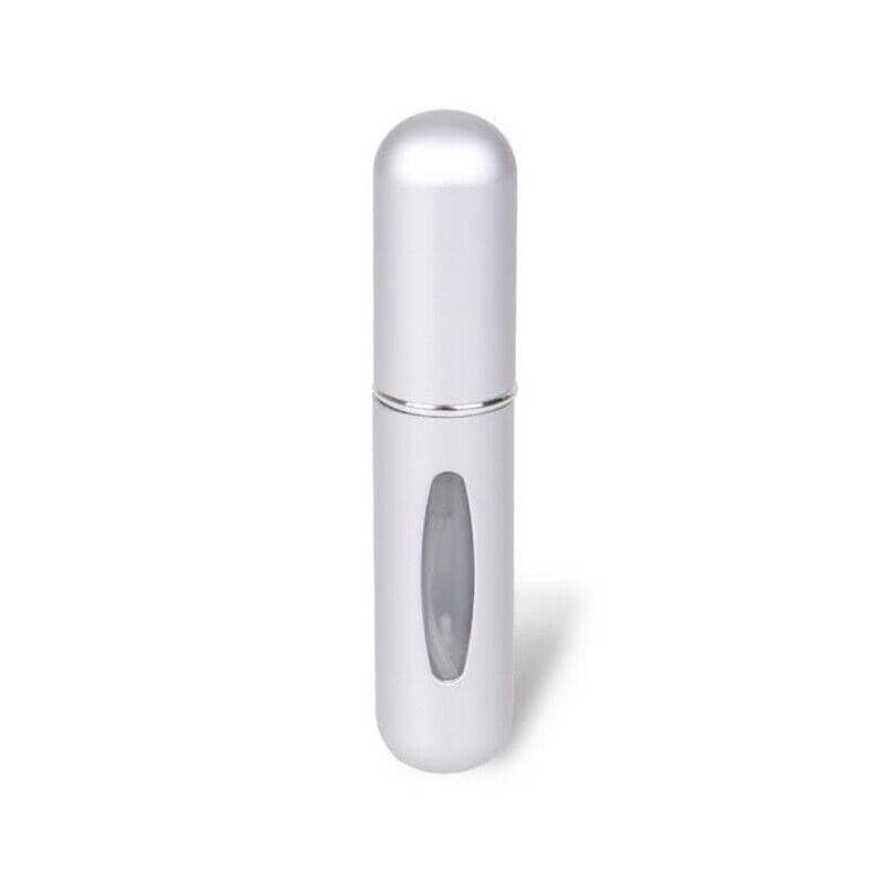 Travel Mini Refillable Perfume Atomiser Spray Bottle 5ml - Silver