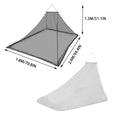 Travel Mosquito Net 180 x 240 x 130 cm - Black - view 4