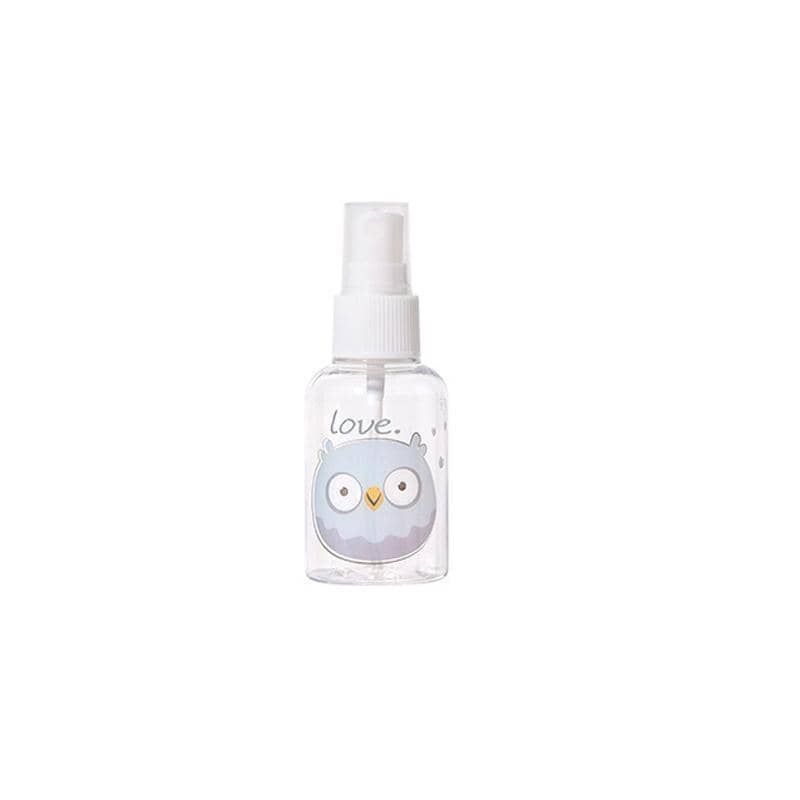 Travel Perfume Spray Bottle in Clear Plastic, 50 ml - Owl