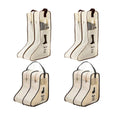 Travel Shoe Bag for Boots, Beige Dustproof Storage with Clear Window, Pack of 4 - view 2