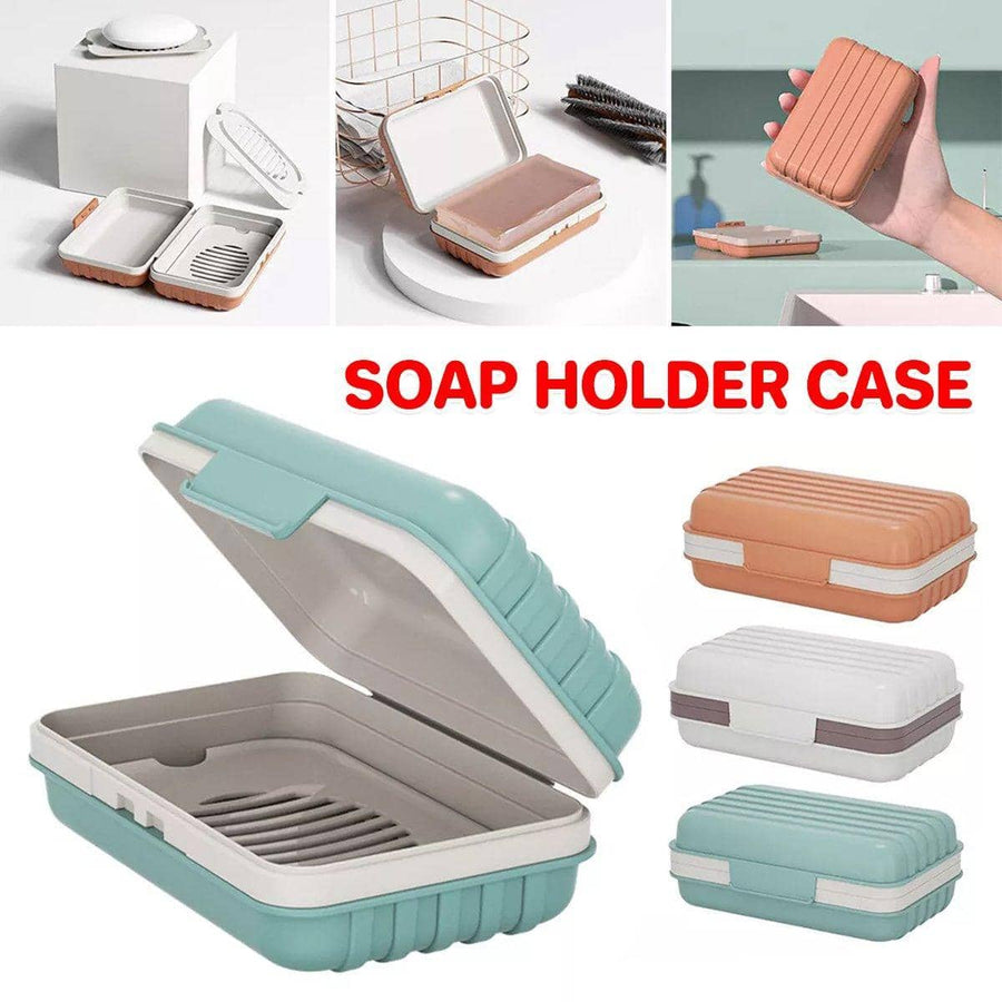 Travel Soap Holder Case with Lid, Leakproof Soap Box - Pack of 3