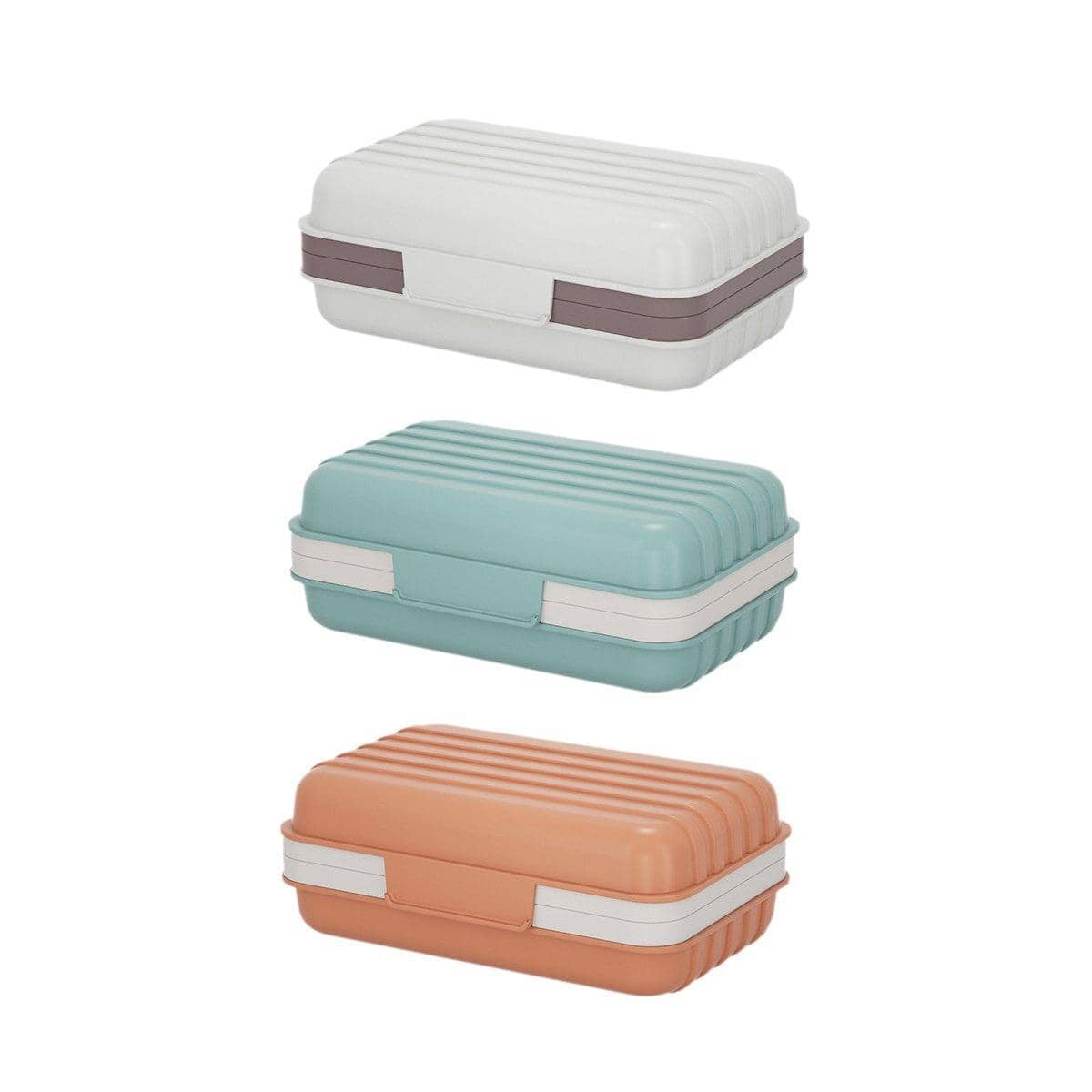 Travel Soap Holder Case with Lid, Leakproof Soap Box - Pack of 3 - view 2