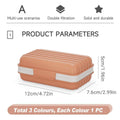 Travel Soap Holder Case with Lid, Leakproof Soap Box - Pack of 3 - view 3