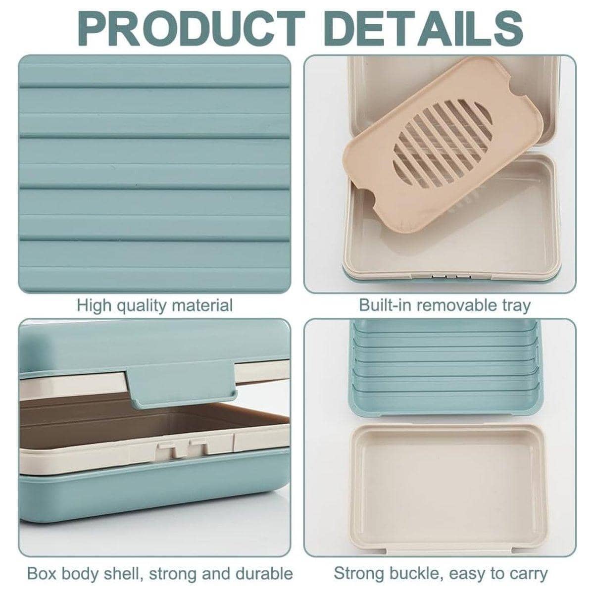 Travel Soap Holder Case with Lid, Leakproof Soap Box - Pack of 3 - view 5