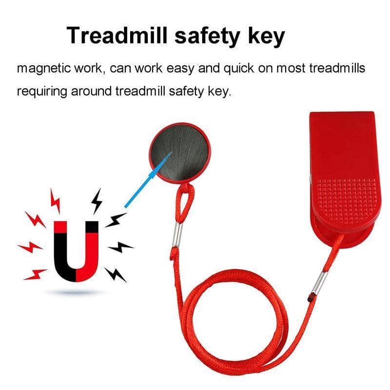 Treadmill Stop Key with 100 cm Lanyard - Running Machine Safety Switch - view 4