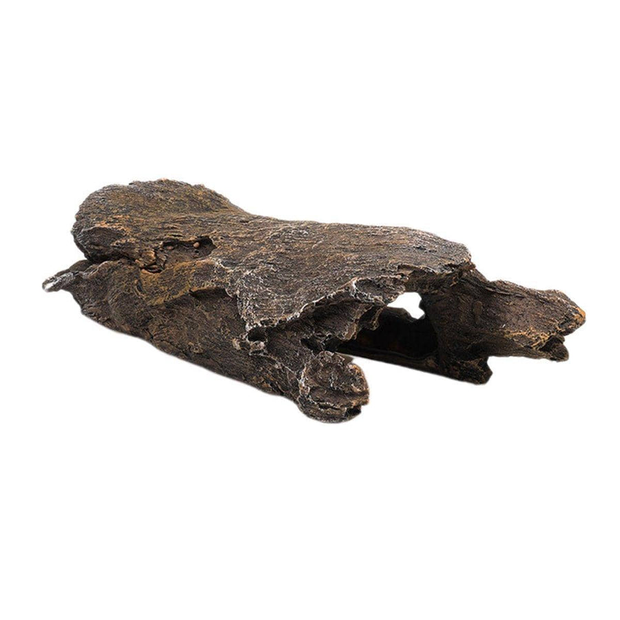 Tree Log Reptile Hideout Cave, Resin - Large (24 x 6 x 8 cm)