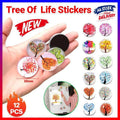 Tree of Life Glass Fridge Magnets, Pack of 12