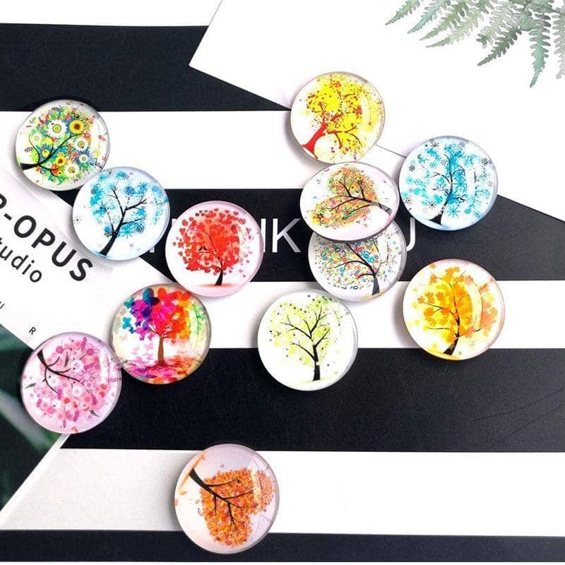 Tree of Life Glass Fridge Magnets, Pack of 12 - view 4