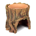 Tree Stump Reptile Cave Lizard Hide with Moisture Basin for Terrarium - view 2